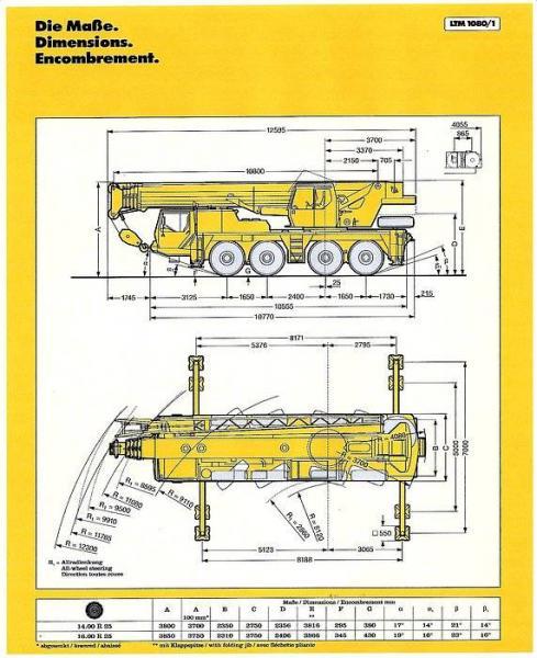 Dźwig LIEBHERR LTM 1080 -dokumentacja 1